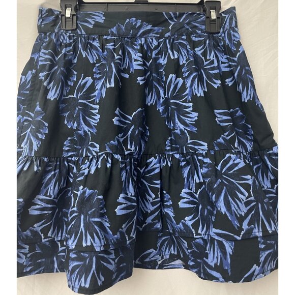 Who What Wear Blue Floral Skirt Size Small Elastic Waist NWT - Picture 2 of 7